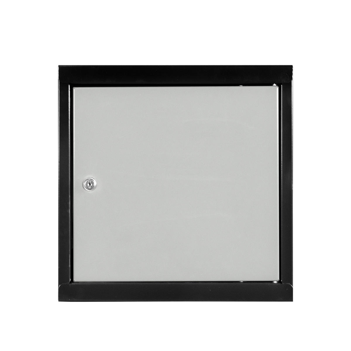 SCHLIESSFACHWÜRFEL Blocky mit Zylinderschloss + 2 Schlüssel 40x40x40cm Anthrazit/Lichtgrau - Schwarz/Grau, Metall (40/40/40cm) - PROREGAL