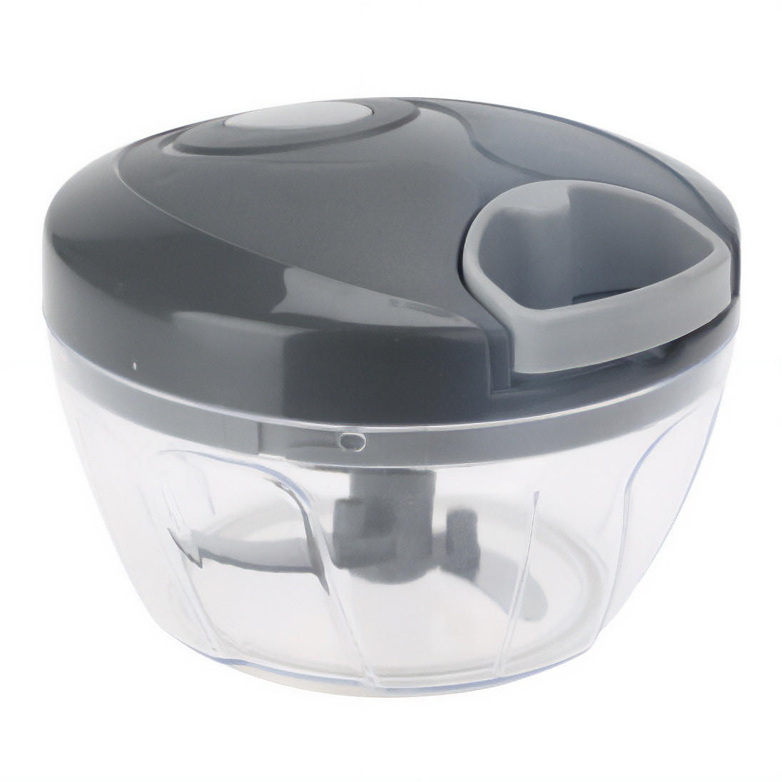 GEMÜSE- UND OBSTSCHNEIDEMASCHINE manuell 13/9 cm - Grau, Kunststoff - Excellent Houseware