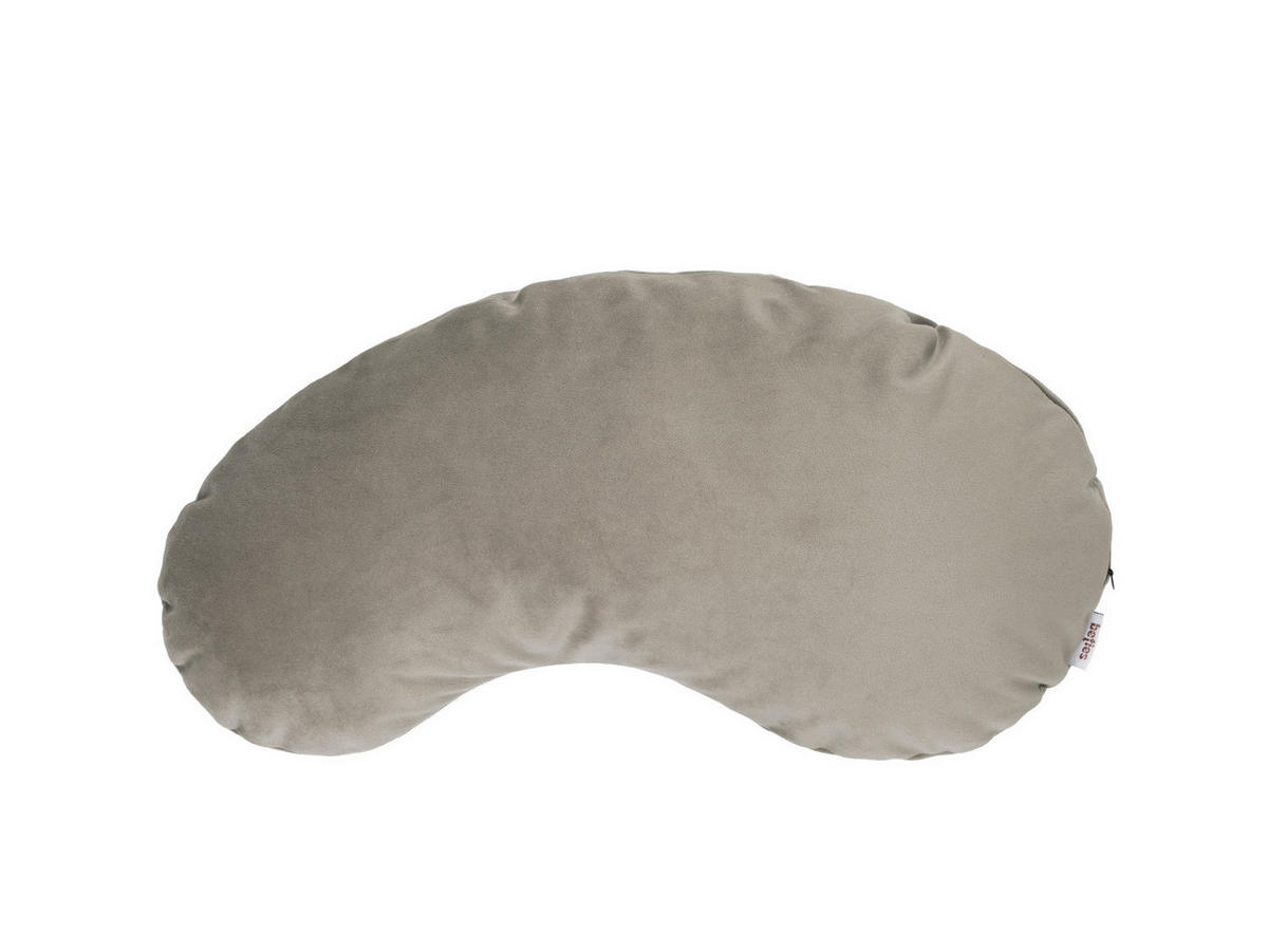 KISSEN-BOHNE Samt&Sonders taupe 45/25 cm - Taupe, Textil (25/45cm) - beties Heimtextil