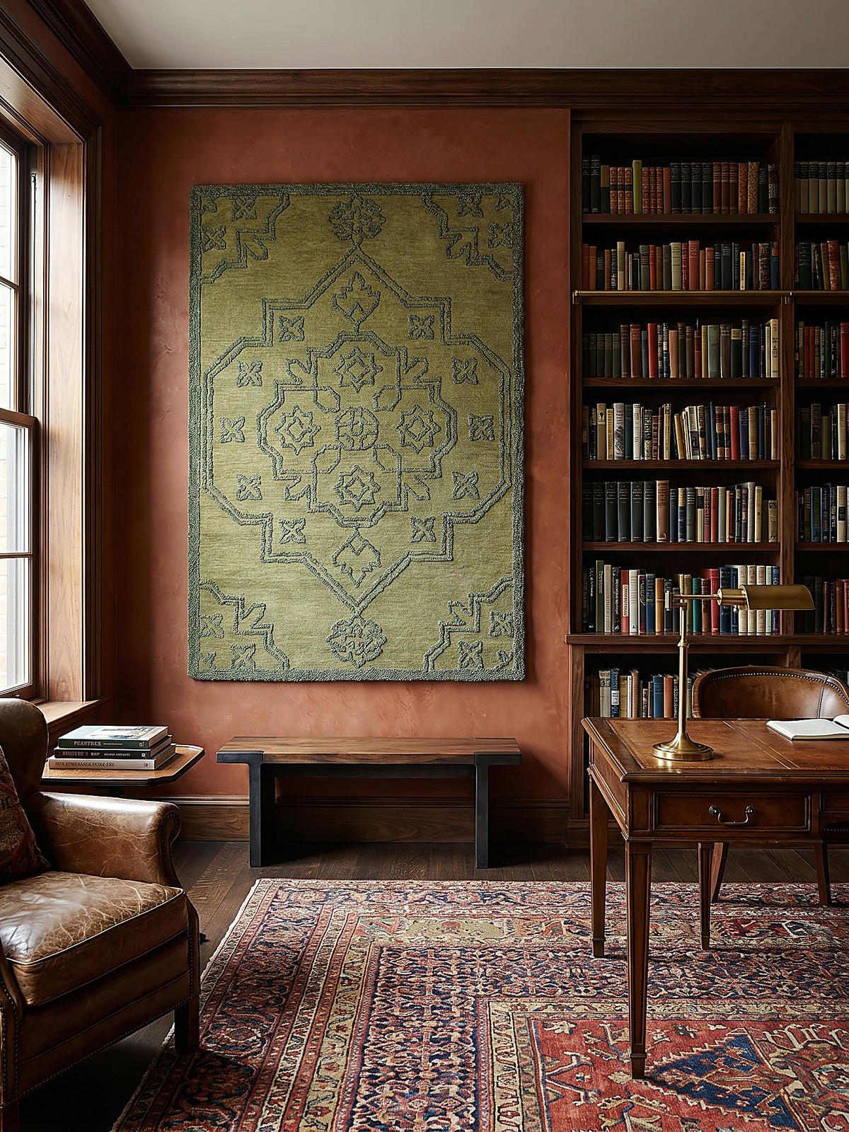 TEPPICH aus Wolle TINGIR in Grün, abstrakt, 200 x 290 cm - Grün, Textil (200/290cm) - KADIMA DESIGN