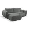 ECKSOFA HALLORA - Grau (Tilia 90) - Grau, Holzwerkstoff (257/177cm) - Möblo