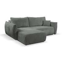 ECKSOFA HALLORA - Grau (Tilia 90) - Grau, Holzwerkstoff (257/177cm) - Möblo