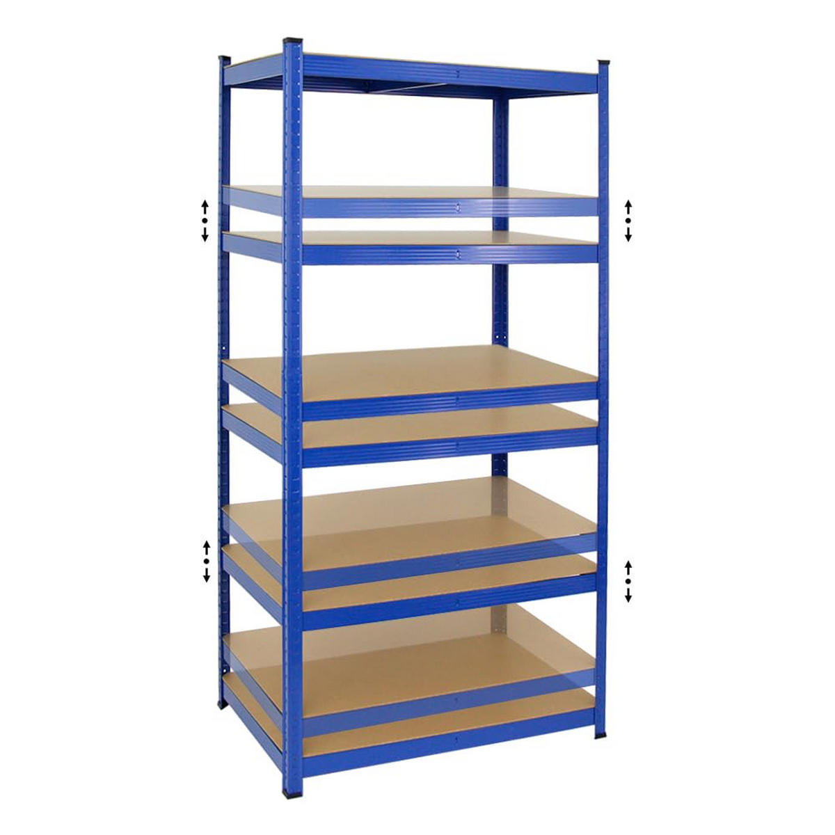 SCHWERLASTREGAL Taurus 2er-Set mit 2x 180x90x60 cm Fachlast 175 kg Blau - Blau, Metall (180/180/60cm) - PROREGAL