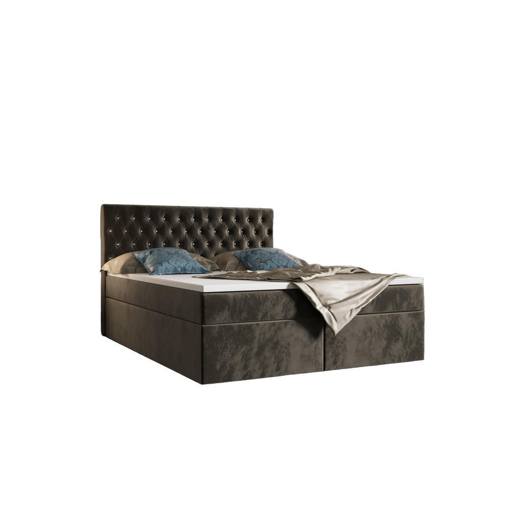 BOXBETT Monett Dunkelbraun 140x200 cm - Dunkelbraun, Textil (140/200cm) - B&B Home