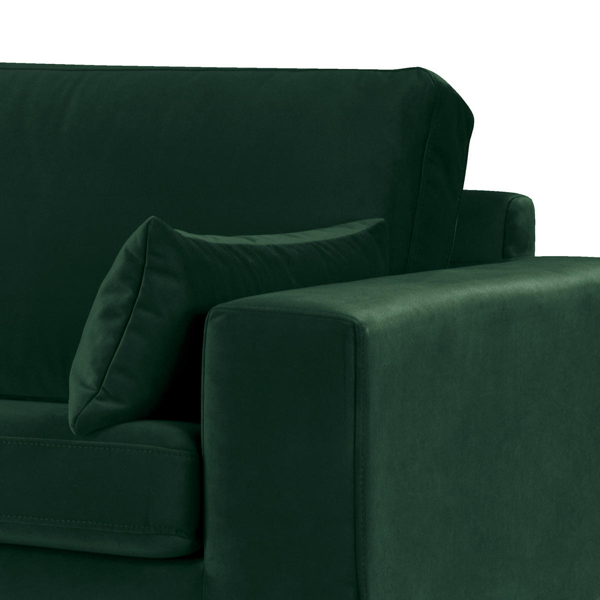 3-SITZER SOFA - Dunkelgrün, Textil (237/81/88cm) - home24