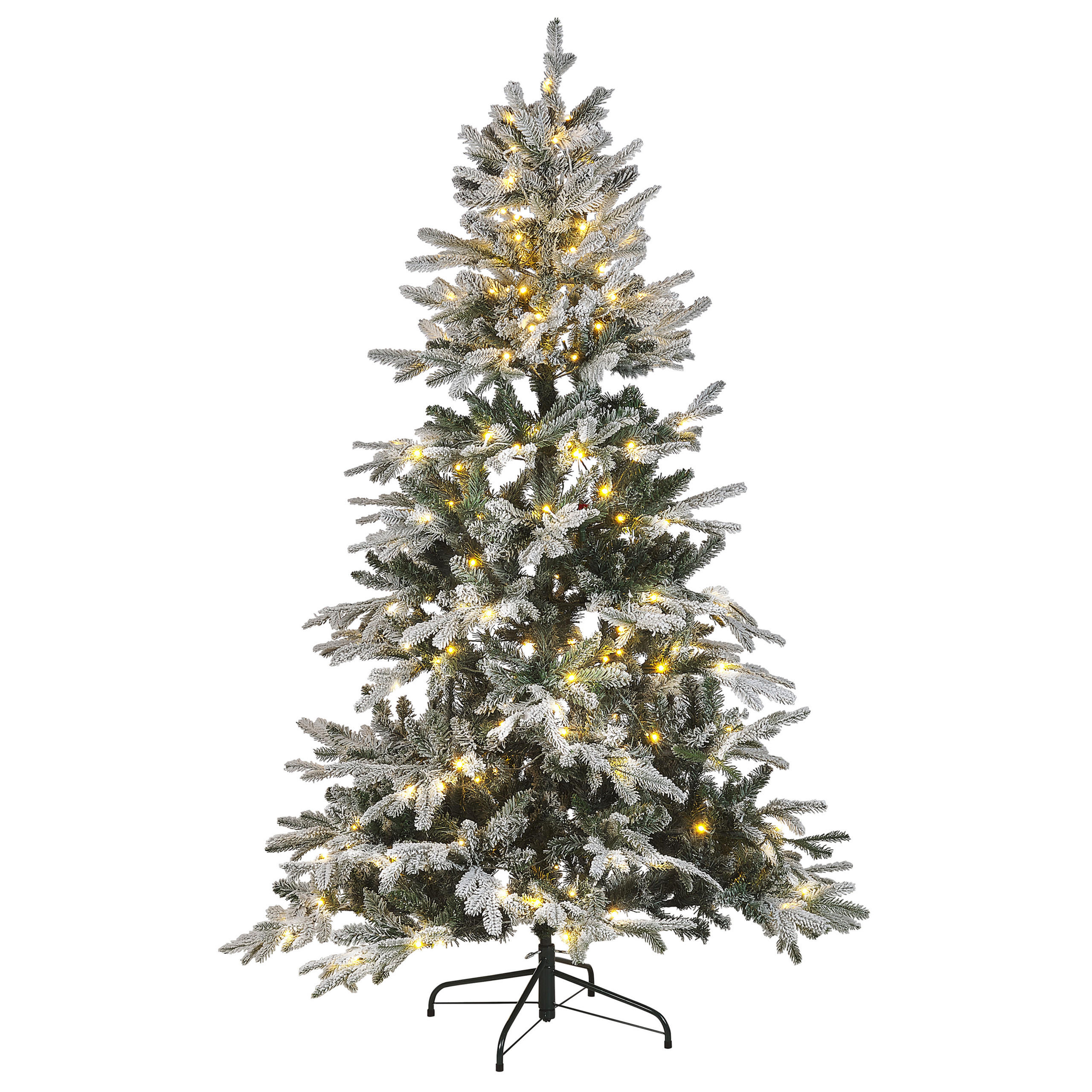 WEIHNACHTSBAUM 180 cm Weiß Miette - Weiß, Kunststoff (180cm) - Beliani