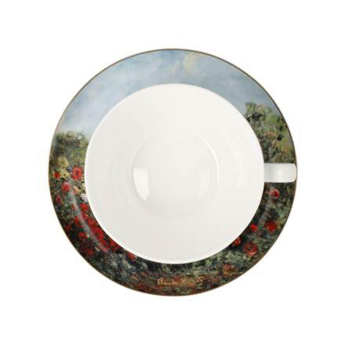 MILCHKAFFEETASSE Claude Monet - Das Künstlerhaus, Fine Bone China - Multicolor, Keramik (0.35L) - Goebel