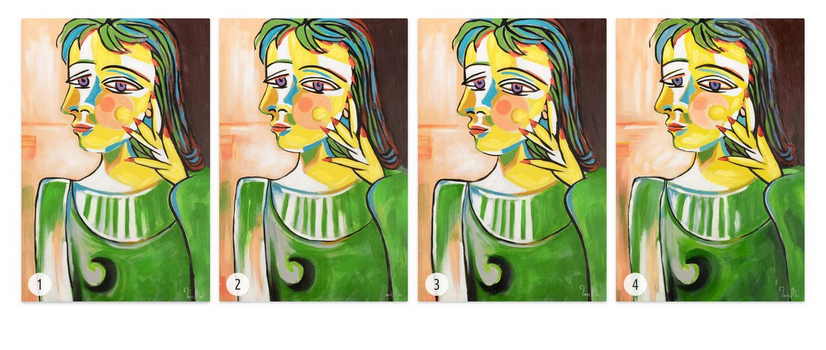 ACRYLBILD HANDGEMALT 60/90 cm - Grün, Holz/Textil (60/90cm) - KUNSTLOFT