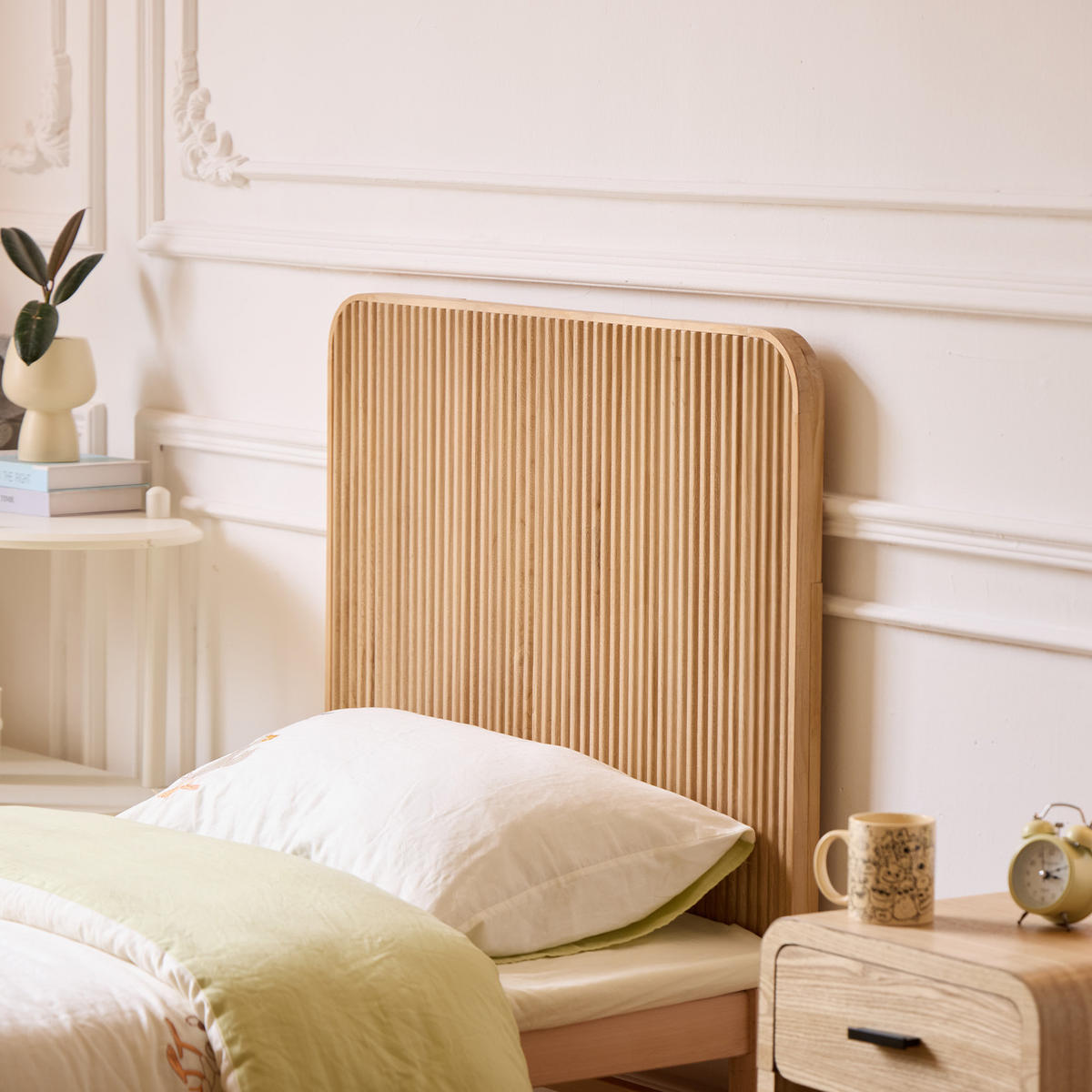 BETTKOPFTEIL Rechteckig Braun 90 cm - Braun, Holz (90/108.5/3.5cm) - Nordlys