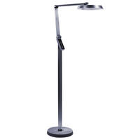 STEHLAMPE Carina 27/63/170 cm - Grau, Kunststoff (27/27/170cm) - Beliani