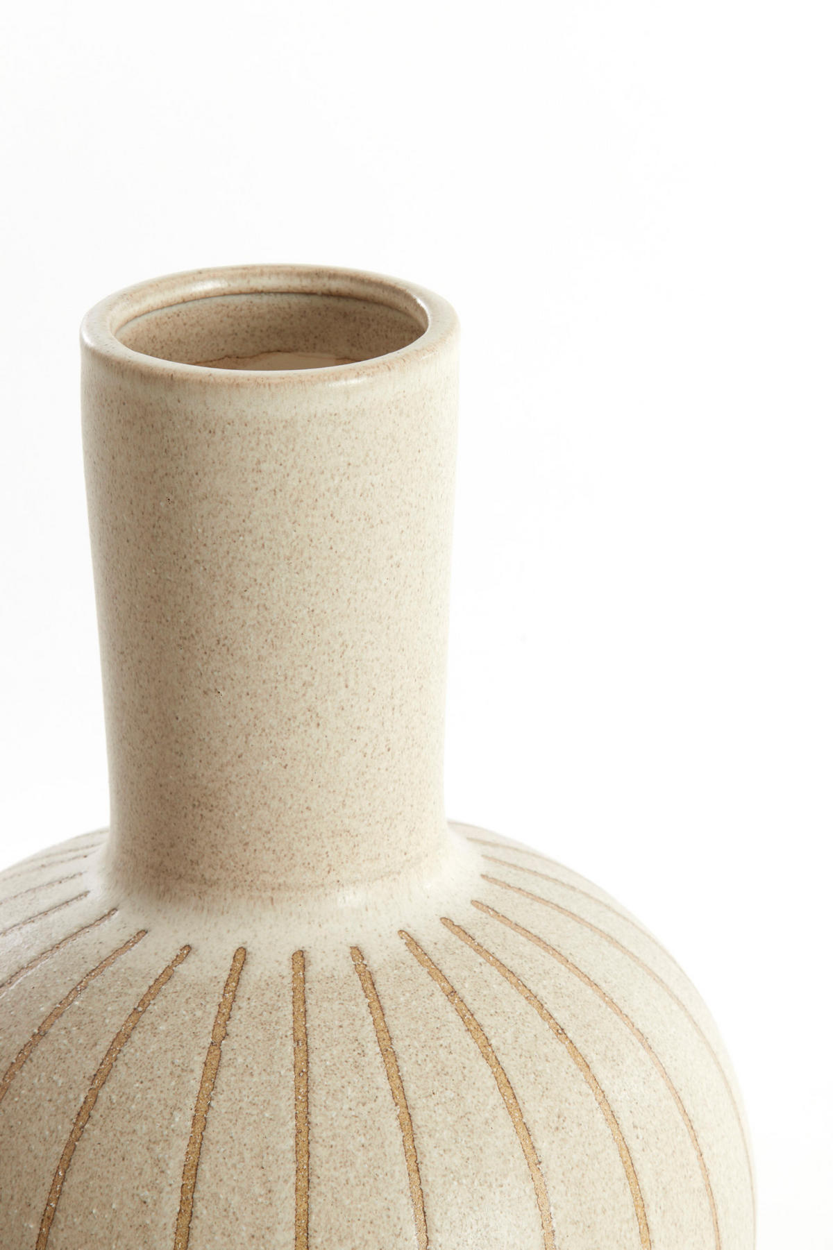 VASE Ulloa Braun Ø28,5/42 cm - Beige, Keramik (42cm) - Light & Living