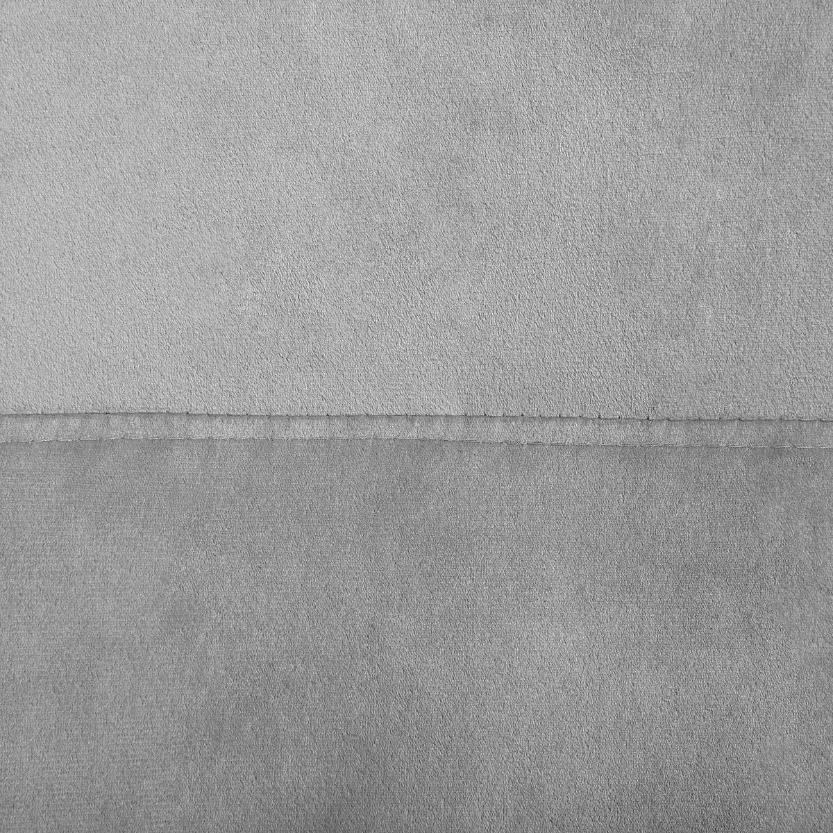 SCHAUKELSESSEL Samtstoff Hellgrau Ellan - Hellbraun/Hellgrau, Textil (71/97/90cm) - Beliani