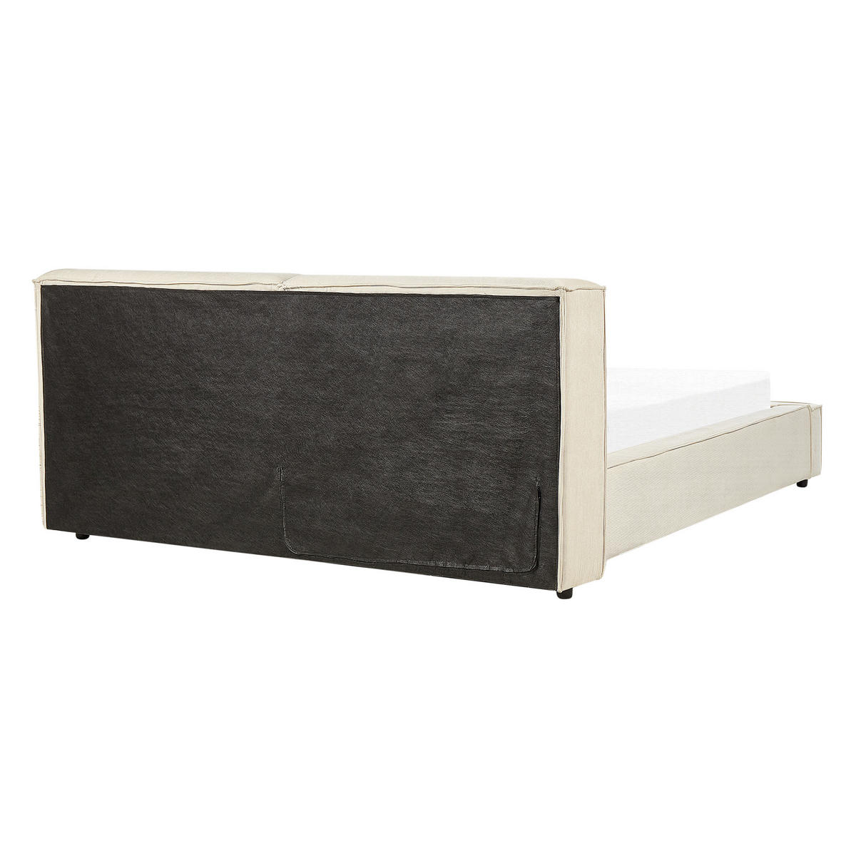 POLSTERBETT 160/200cm Beige Linards - Beige, Naturmaterialien/Textil (160/200cm) - Beliani