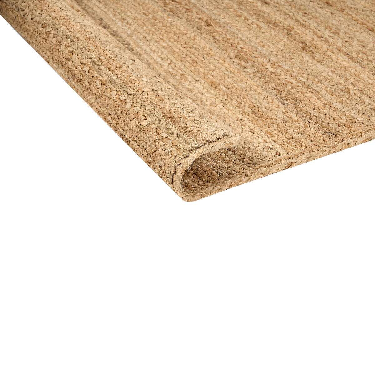TEPPICH geflochten Beige 160/230 cm Bogazoren - Beige, Naturmaterialen (160/230cm) - Beliani