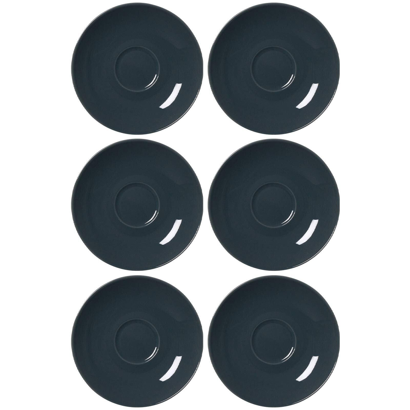 ESPRESSOUNTERTASSEN Doppio Anthrazit ø 12 cm 6er Set - Anthrazit, Keramik (12cm) - Ritzenhoff Breker