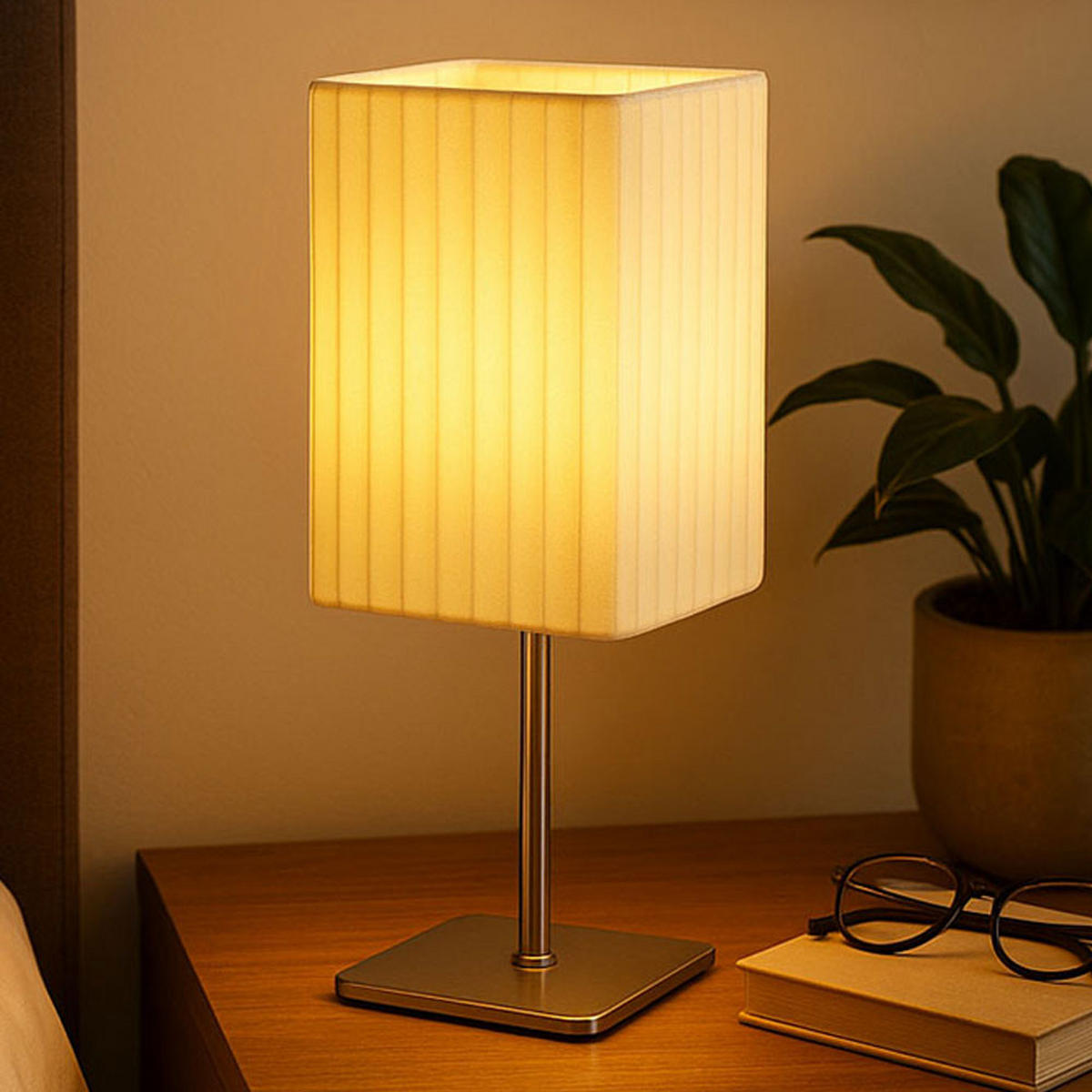 LED TISCHLEUCHTE BAILEY Weiß Chrom - Weiß, Metall (10/10/26cm) - Globo Lighting