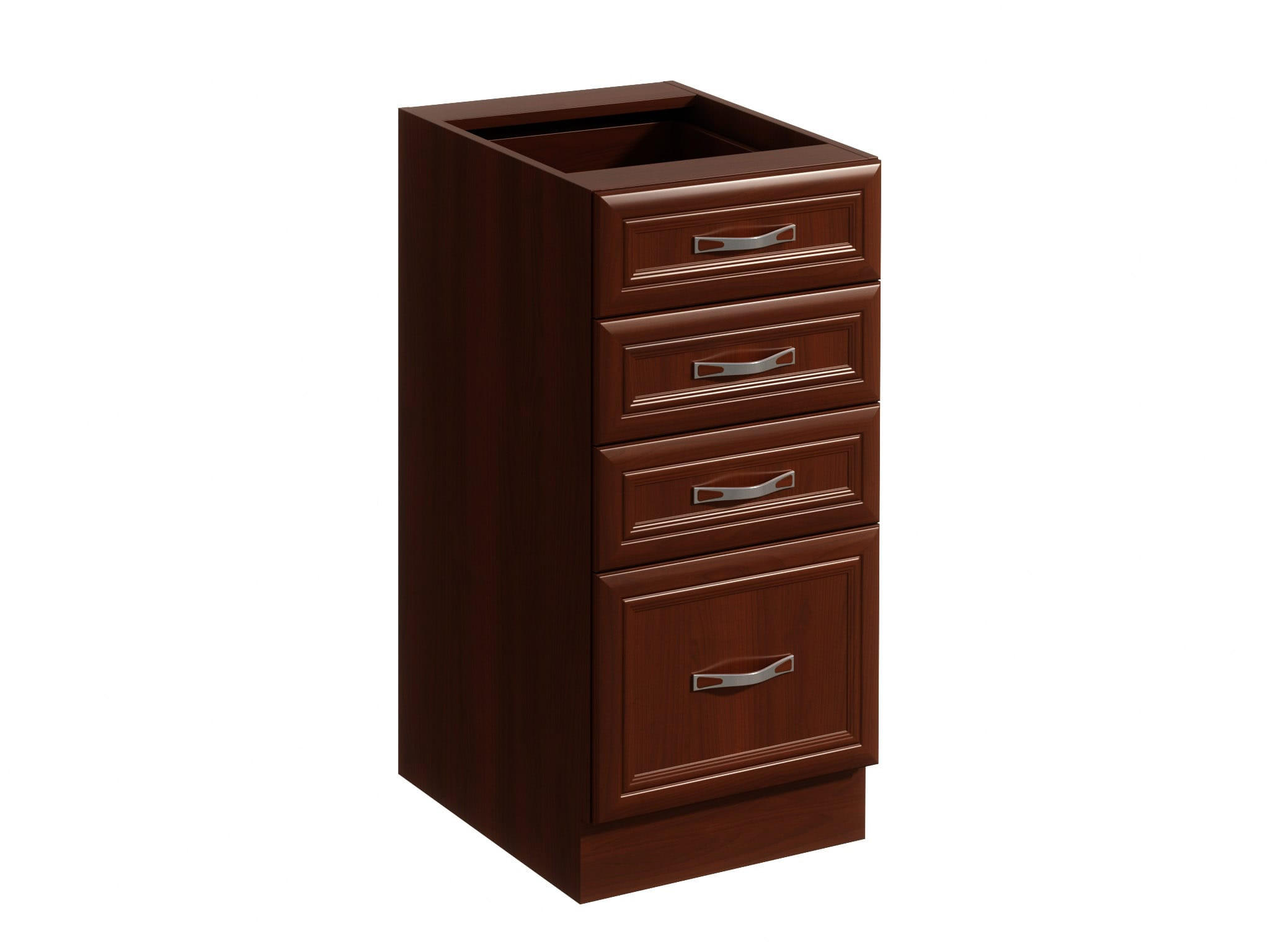 UNTERSCHRANK D40S4 – Sycylia Milano – Milano / Walnuss - Walnussfarben, Holzwerkstoff (40/82/47cm) - ROYAL24_MARKT