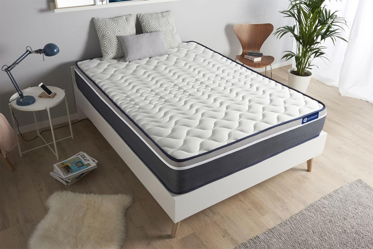 MATRATZE Actimemo plus Memory-Schaum 90 x 190 cm h4 - Weiß, Textil (90/190cm) - ACTISOM