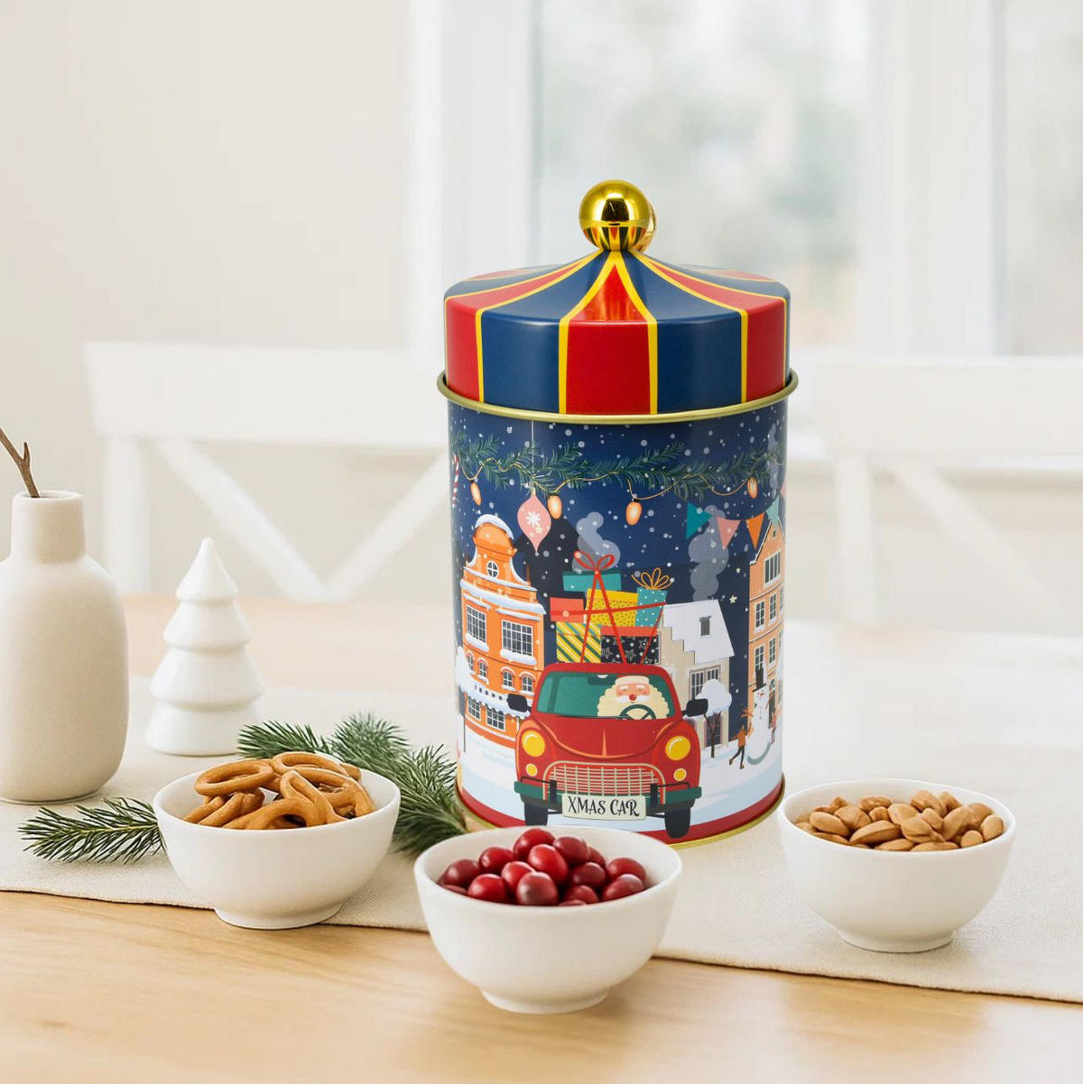 KEKSDOSE Fiaba Zirkuszelt 1 L - Dunkelblau, Metall (10/18/10cm) - Home Styling Collection