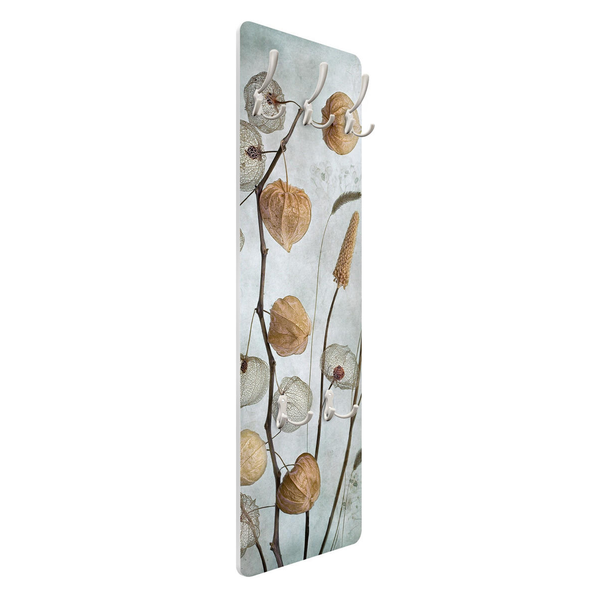 WANDGARDEROBE - Lampionfrüchte im Herbst 34/105 cm - Beige, Holzwerkstoff (34/105/1.6cm) - Bilderwelten