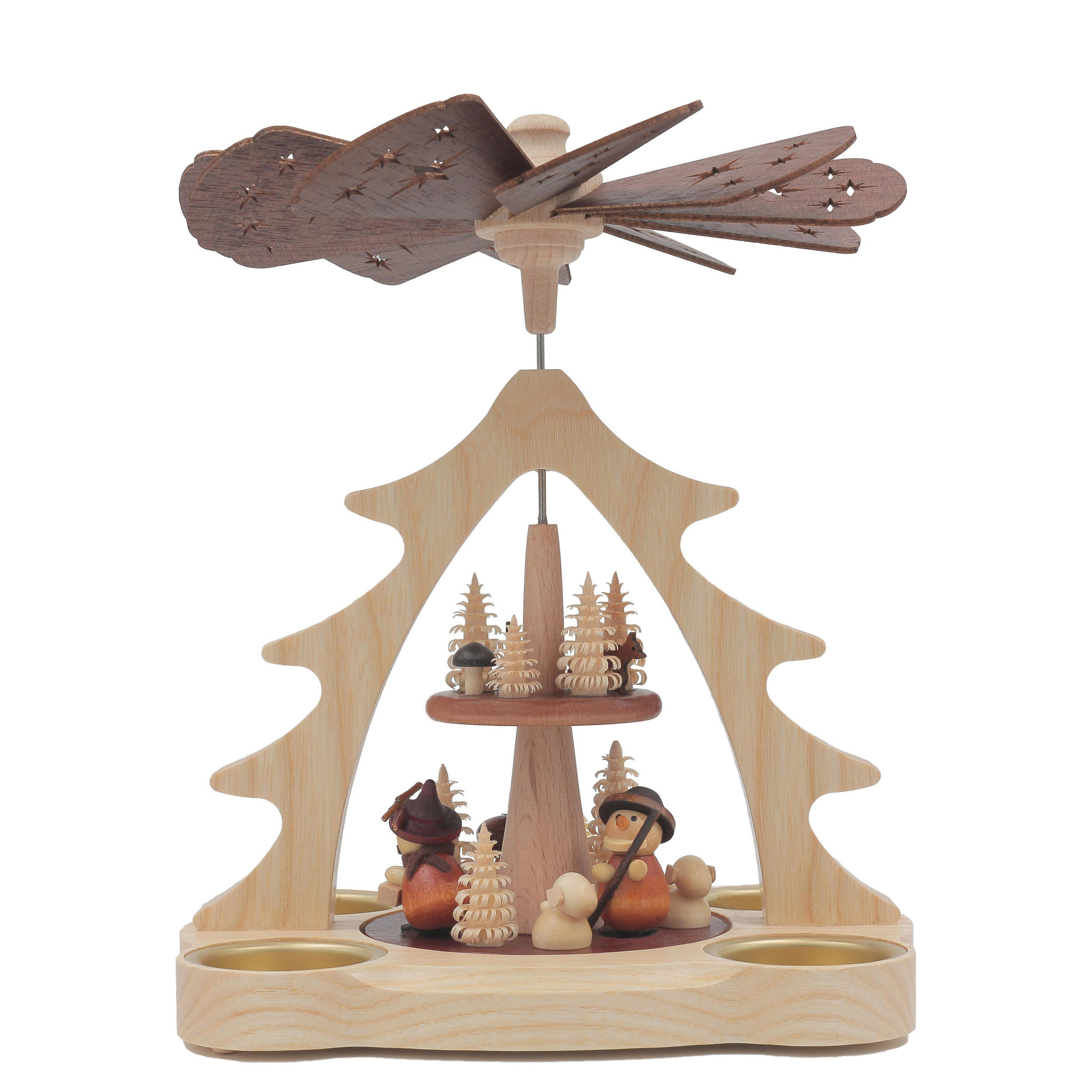TISCH-PYRAMIDE Schäfer 15/19/24 cm - Multicolor, Holz (19/24/15cm)