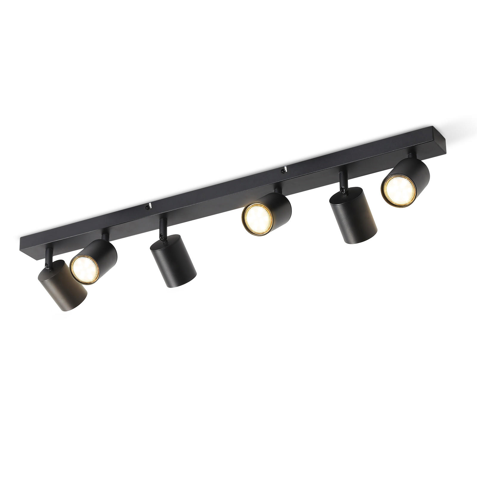 STRAHLER Roger 6-flammig 77/3/14 cm - Schwarz, Metall (77/3/14cm) - Nettlife