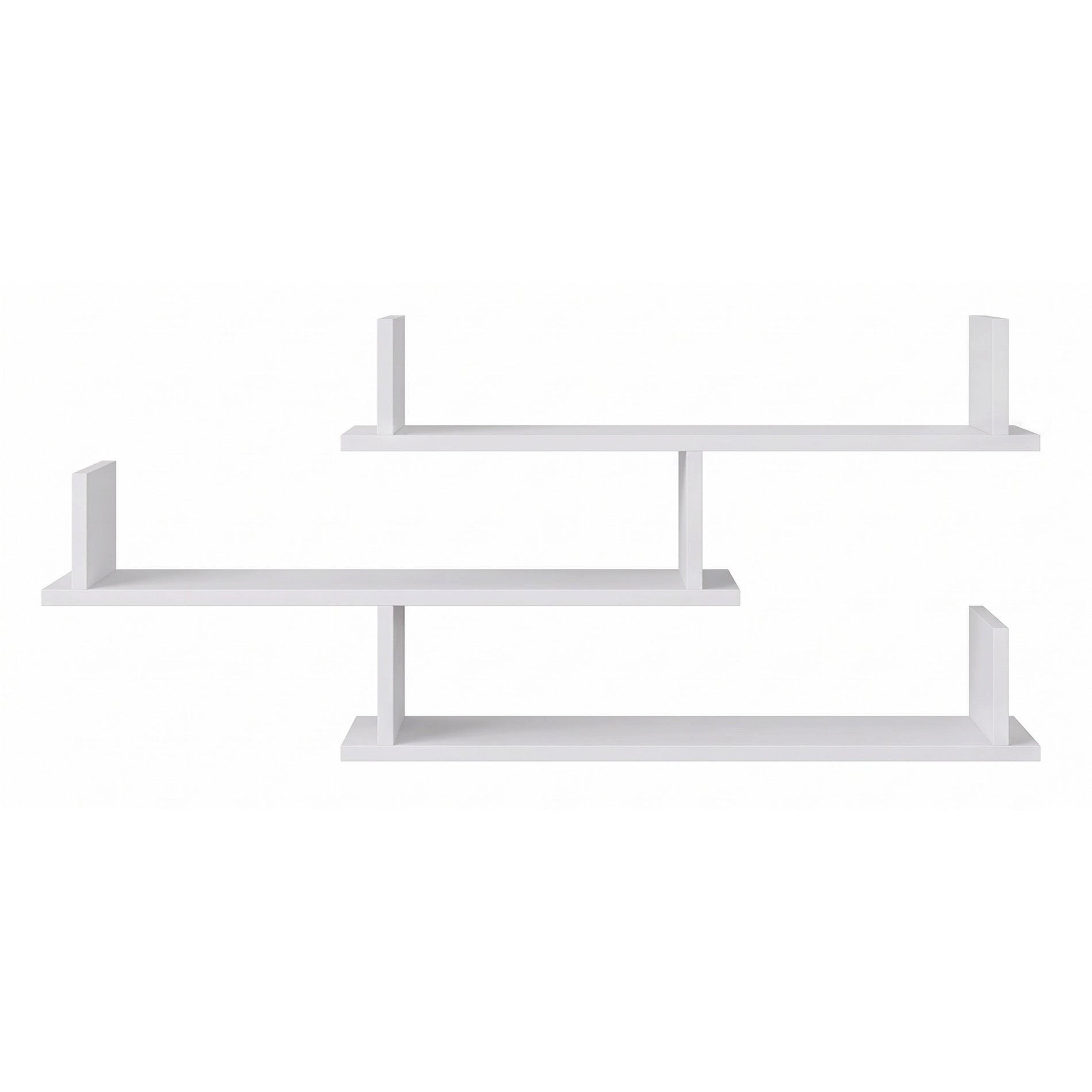 WANDREGAL mit 3 Böden Kassi 119 cm - Weiß, Holzwerkstoff (119/54.9/18cm) - Selsey