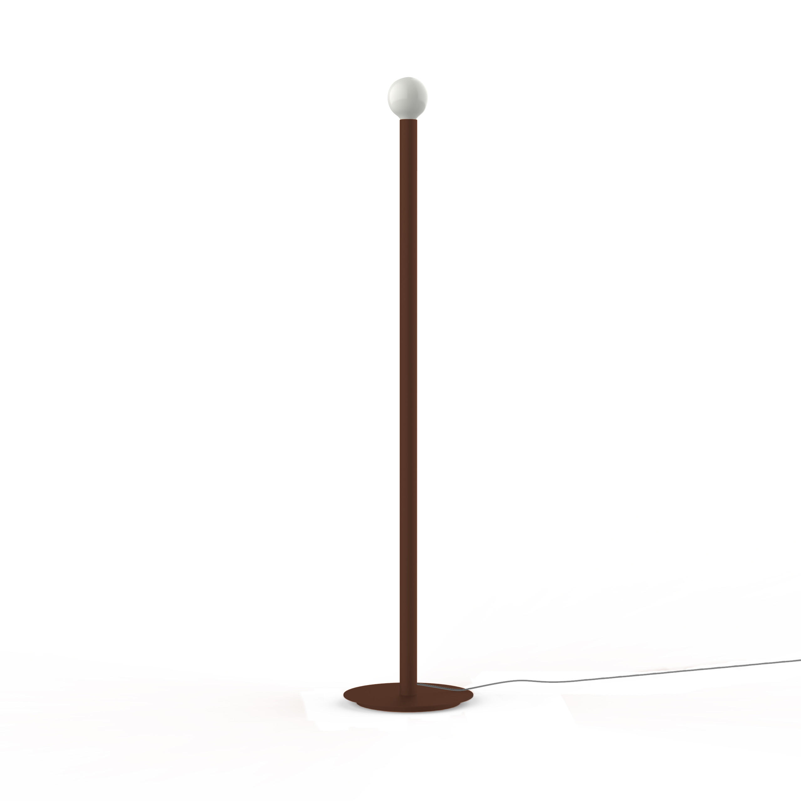 STEHLEUCHTE - Dunkelbraun, Metall (40/40/165cm) - Lumicom