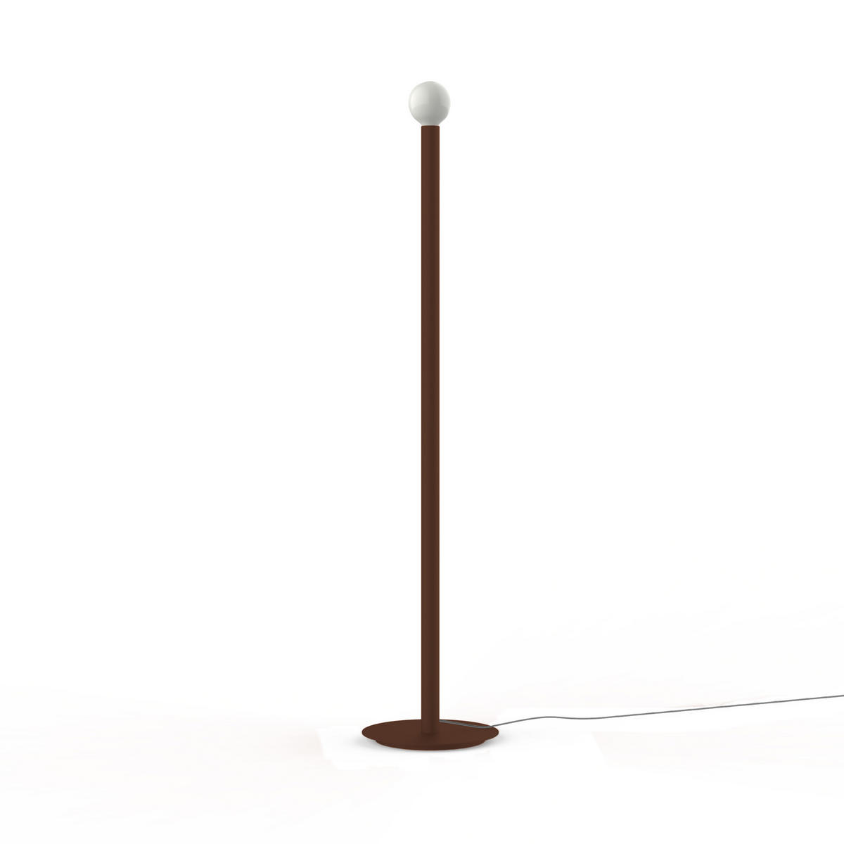 STEHLEUCHTE - Dunkelbraun, Metall (40/40/165cm) - Lumicom