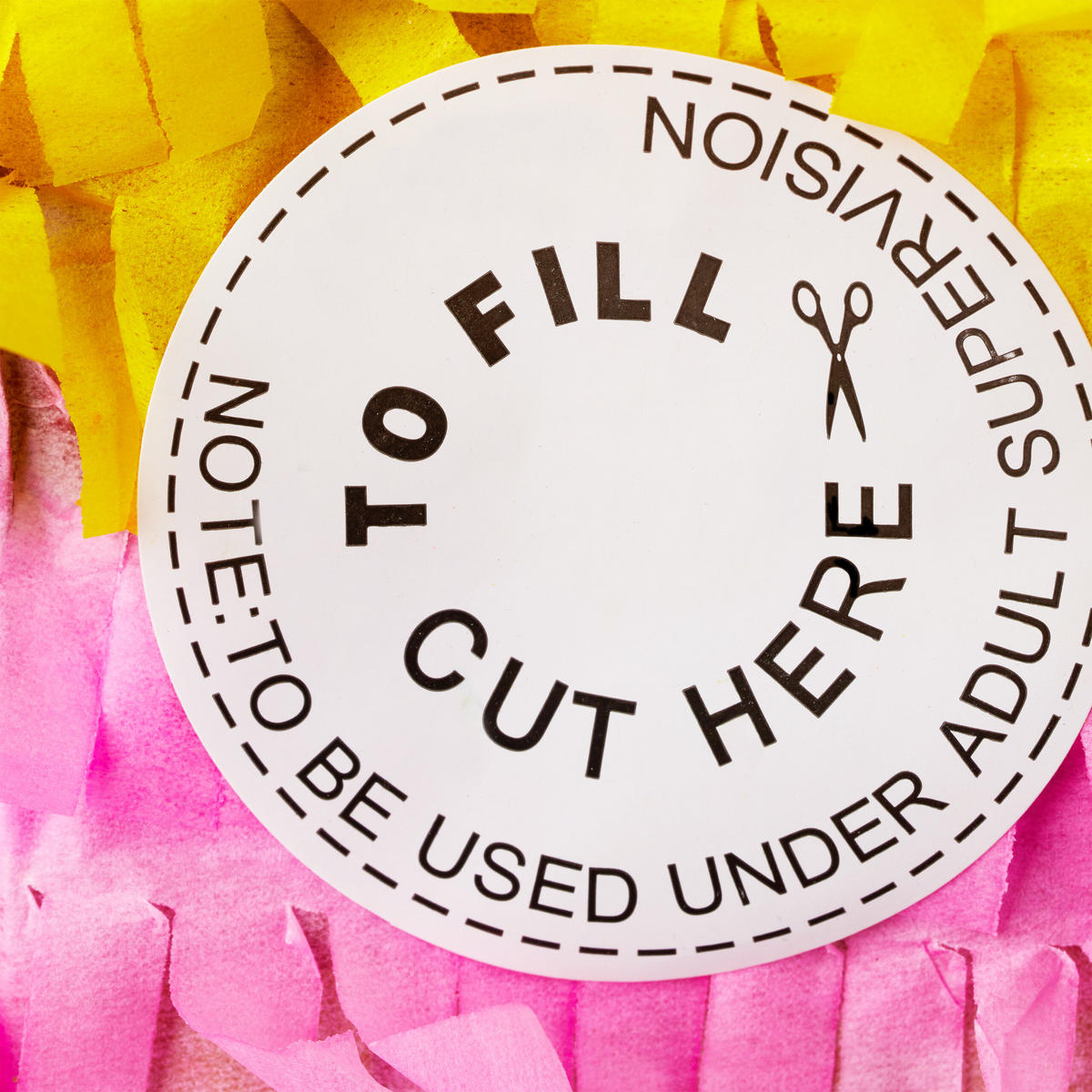 PINATA - různobarevná, plast/papír (35.5/50.5/7.5cm) - Relaxdays