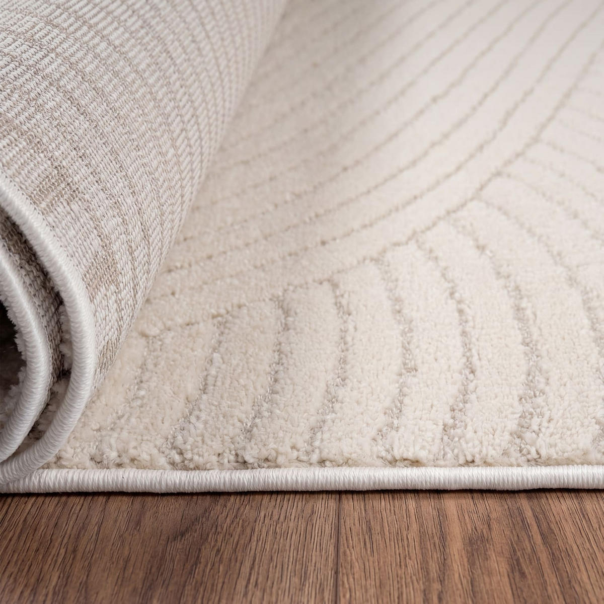 KURZFLORTEPPICH 80/150 cm Aura 704 - Creme, Kunststoff (80/150cm) - Paco Home