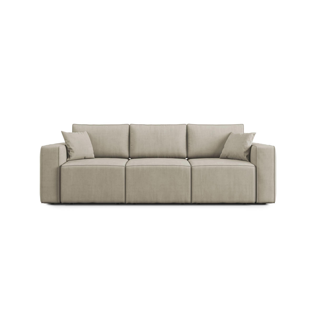 LINEARSOFA Morfeo - Beige, Textil (245/86/99cm) - Divani.store