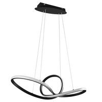 LED HÄNGELEUCHTE Metall Schwarz-matt - Schwarz, Metall (80/26/150cm)