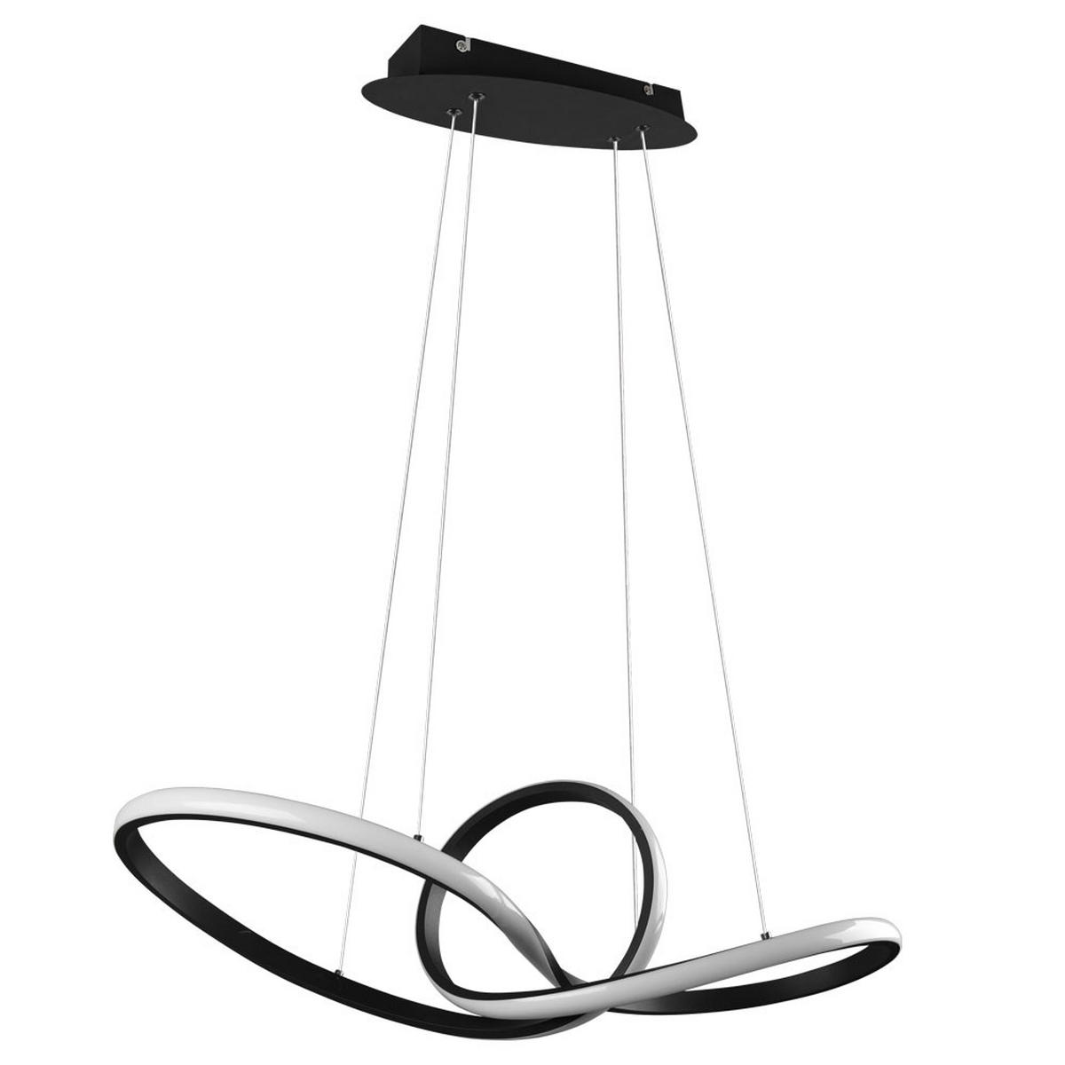 LED HÄNGELEUCHTE Metall Schwarz-matt - Schwarz, Metall (80/26/150cm)