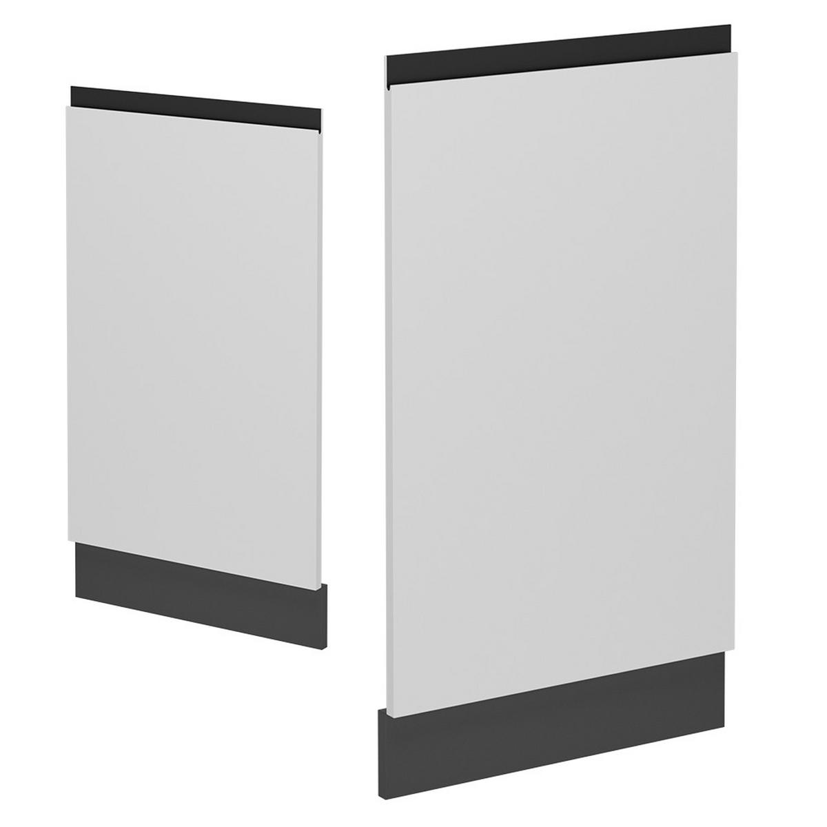 GESCHIRRSPÜLBLENDE R-Line Weiß 45 cm ohne Arbeitsplatte - Anthrazit/Weiß, Holzwerkstoff (45/81.8/1.6cm) - Vicco