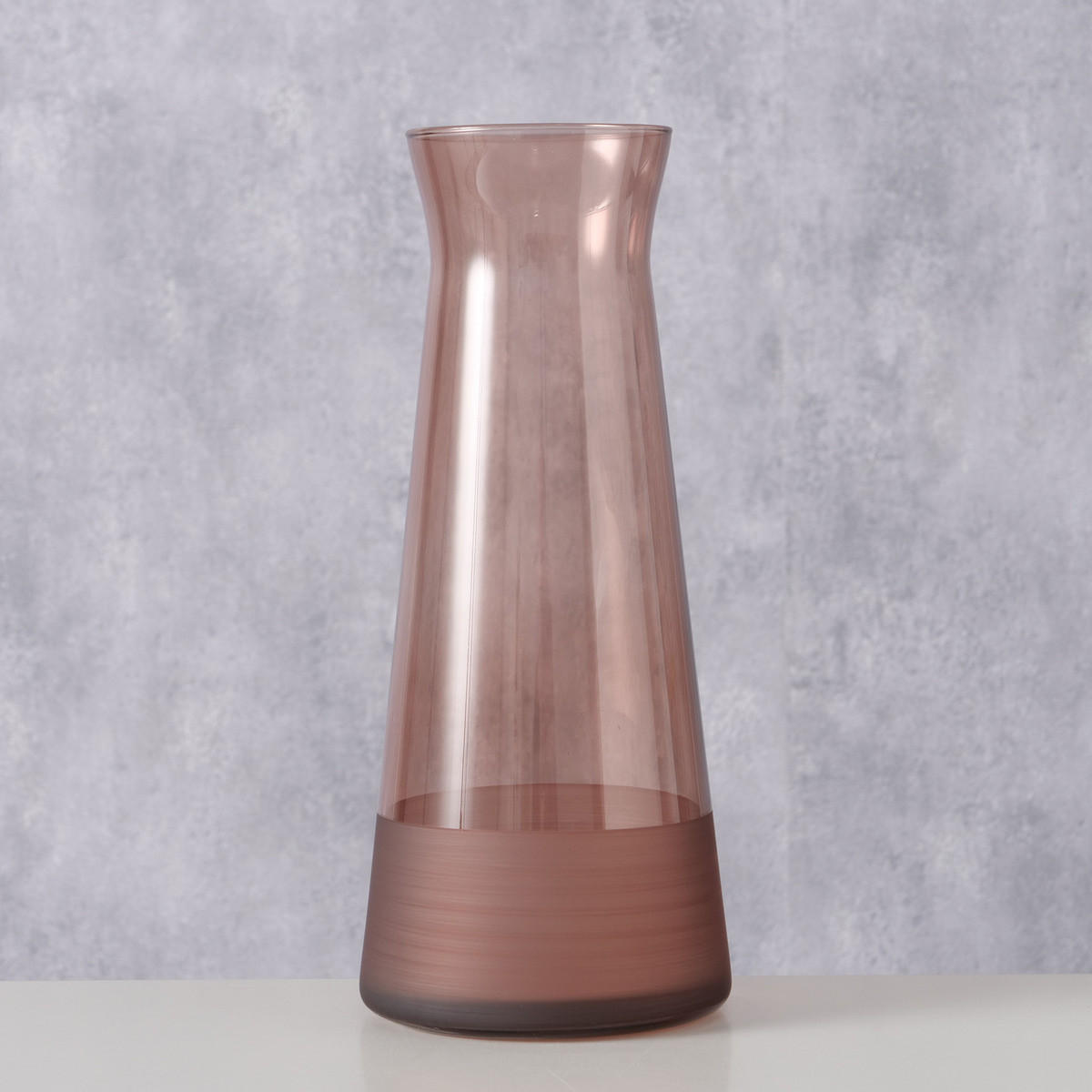 KARAFFE Glas Audetta 1145 ml - Rosa, Glas (10.5/25cm) - Boltze Home