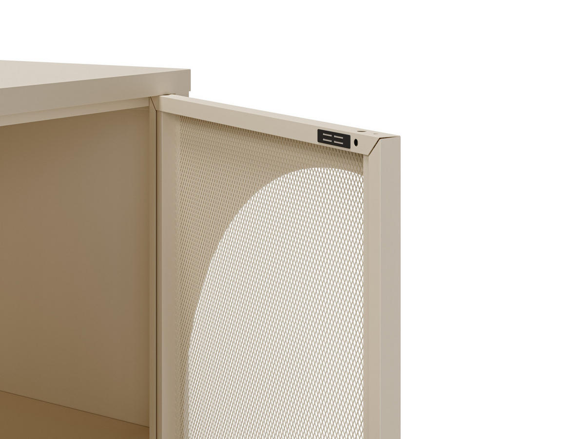KOMMODE Tayra Beige 160/40/90 cm - Beige, Metall (40/90/160cm) - Drawer