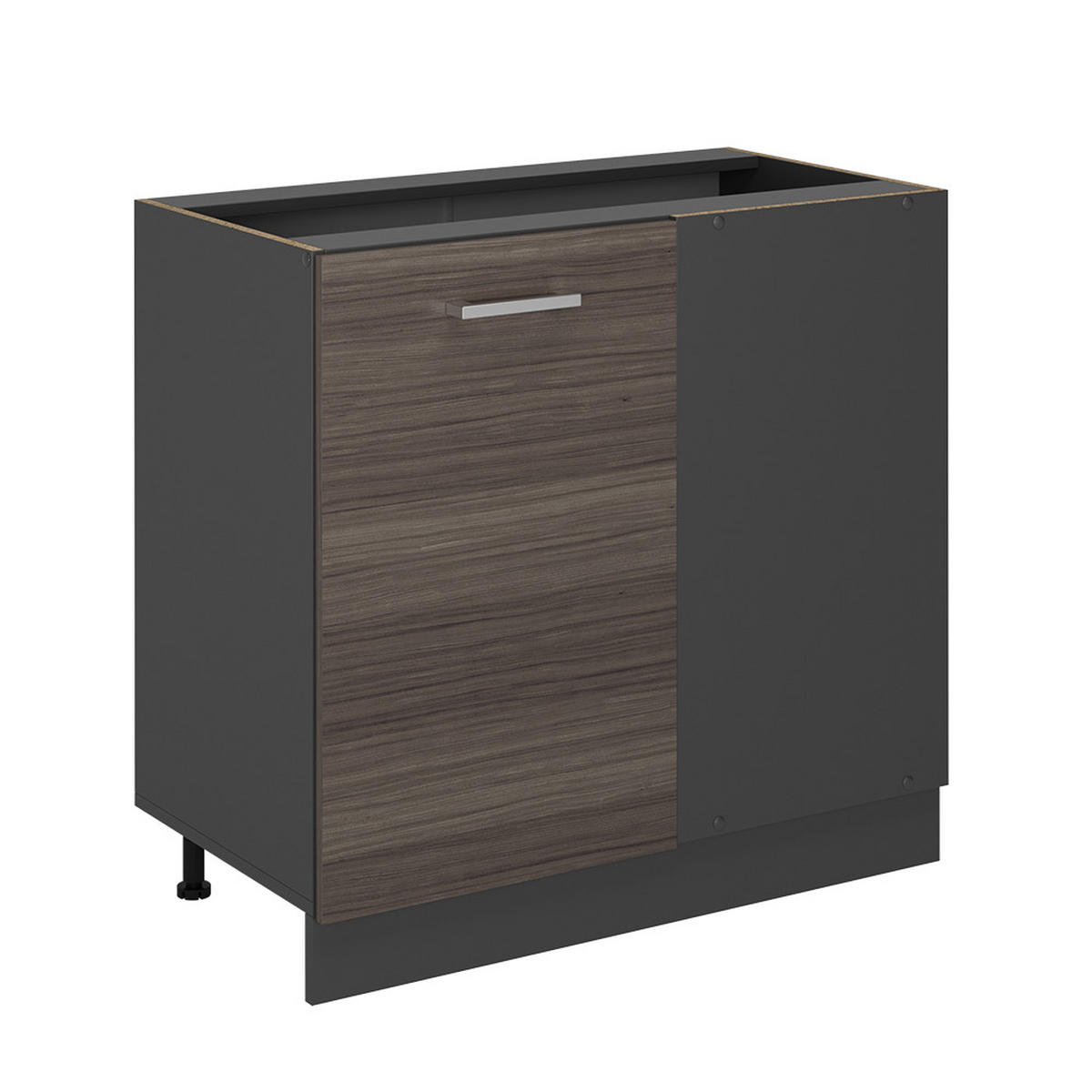 ECKUNTERSCHRANK R-Line Edelgrau 86 cm ohne Arbeitsplatte - Anthrazit/Grau, Holzwerkstoff (86/81.6/46cm) - Vicco