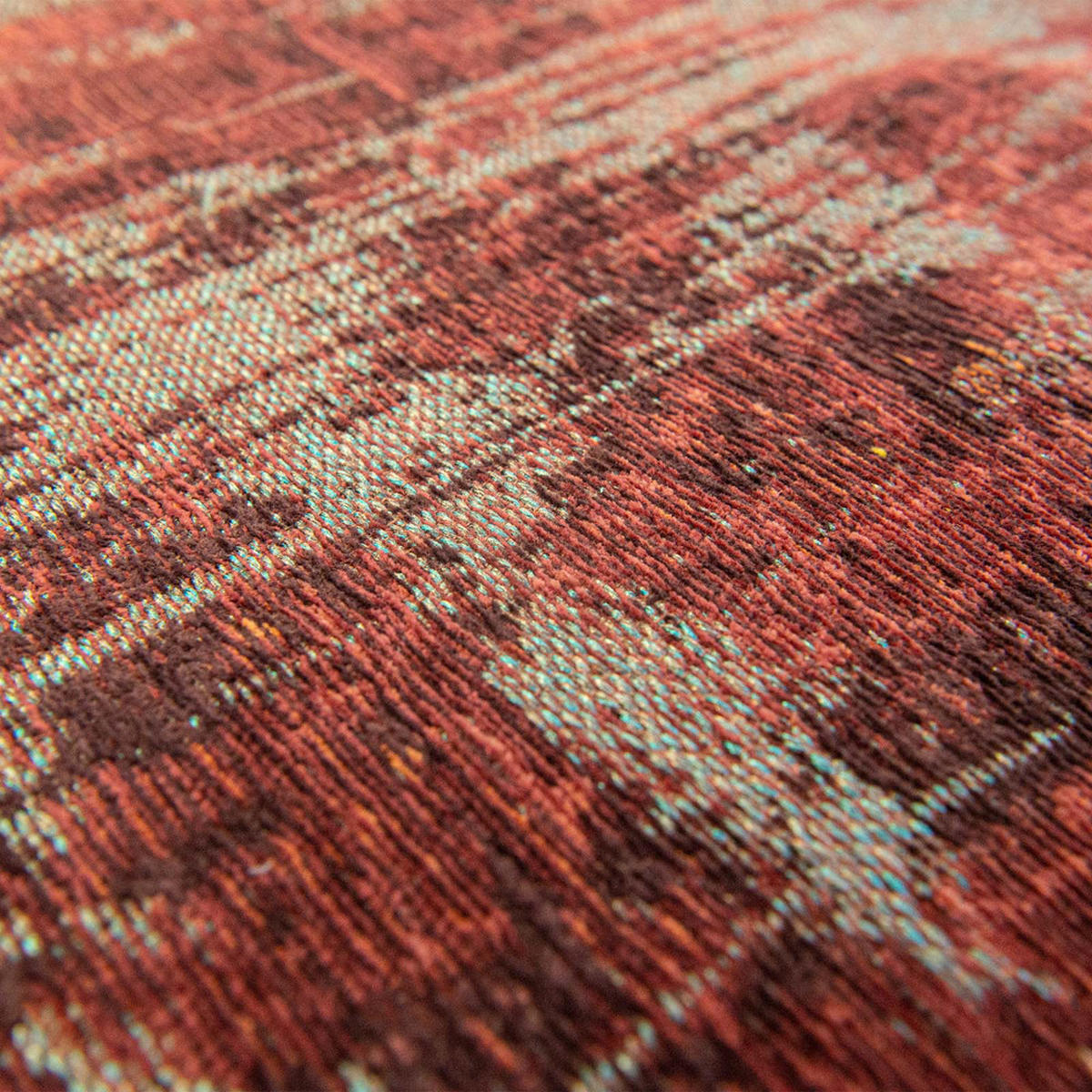 TEPPICH Nassau Red Atlantic 240/240 cm - Rot, Textil (240/240cm) - Louis De Poortere
