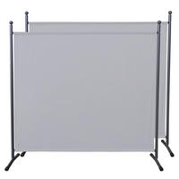 PARAVENT 2 Stück 1-tlg. 180x178 cm Weiß - Weiß, Metall (178/180cm) - QUICK STAR