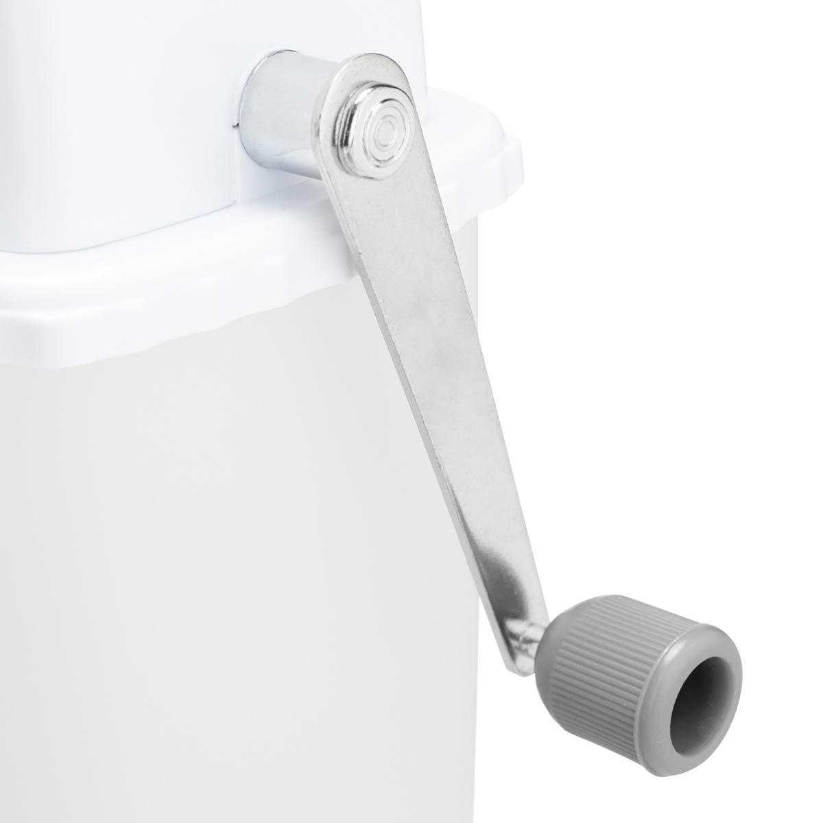 DRVIČ ľadu - biela, kov/plast (12.5/24/16cm) - Relaxdays