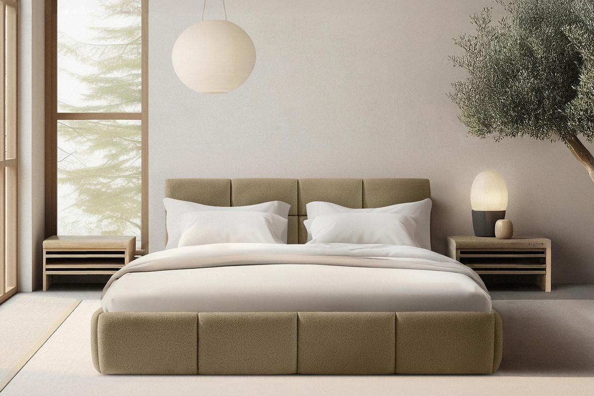 POLSTERBETT ALTOS, gelb - Gelb, Holz/Holzwerkstoff (180/200cm) - KONSIMO®