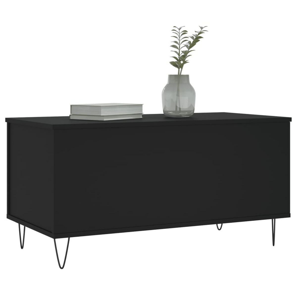 COUCHTISCH Schwarz 90x44,5x45 cm Holzwerkstoff - Schwarz, Holzwerkstoff (90/44.5/45cm) - furnicato