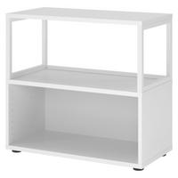 REGAL offen - 2 Ordnerhöhen 40/80/74,8 cm in Weiß - Weiß, Holzwerkstoff (80/74.8/40cm) - bümö