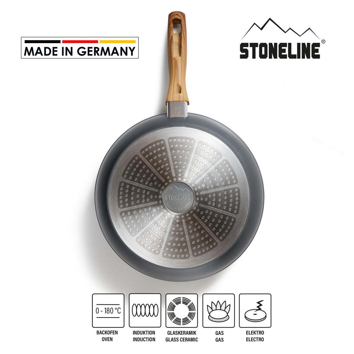 PFANNENSET 2 TEILIG - Grau, Metall - Stoneline