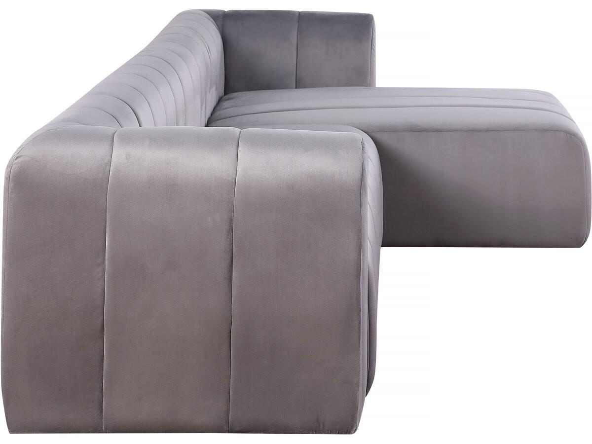 ECKSOFA victor hugo Grau - Grau, Textil (90/301cm) - Habitat Garten