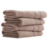 HANDTUCHSET Brooklyn - 4-teilig - 50x100cm - Taupe - Taupe, Textil (50/100cm) - Uncover by Schiesser