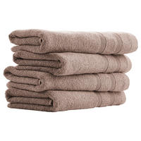 HANDTUCHSET Brooklyn - 4-teilig - 50x100cm - Taupe - Taupe, Textil (50/100cm) - Uncover by Schiesser