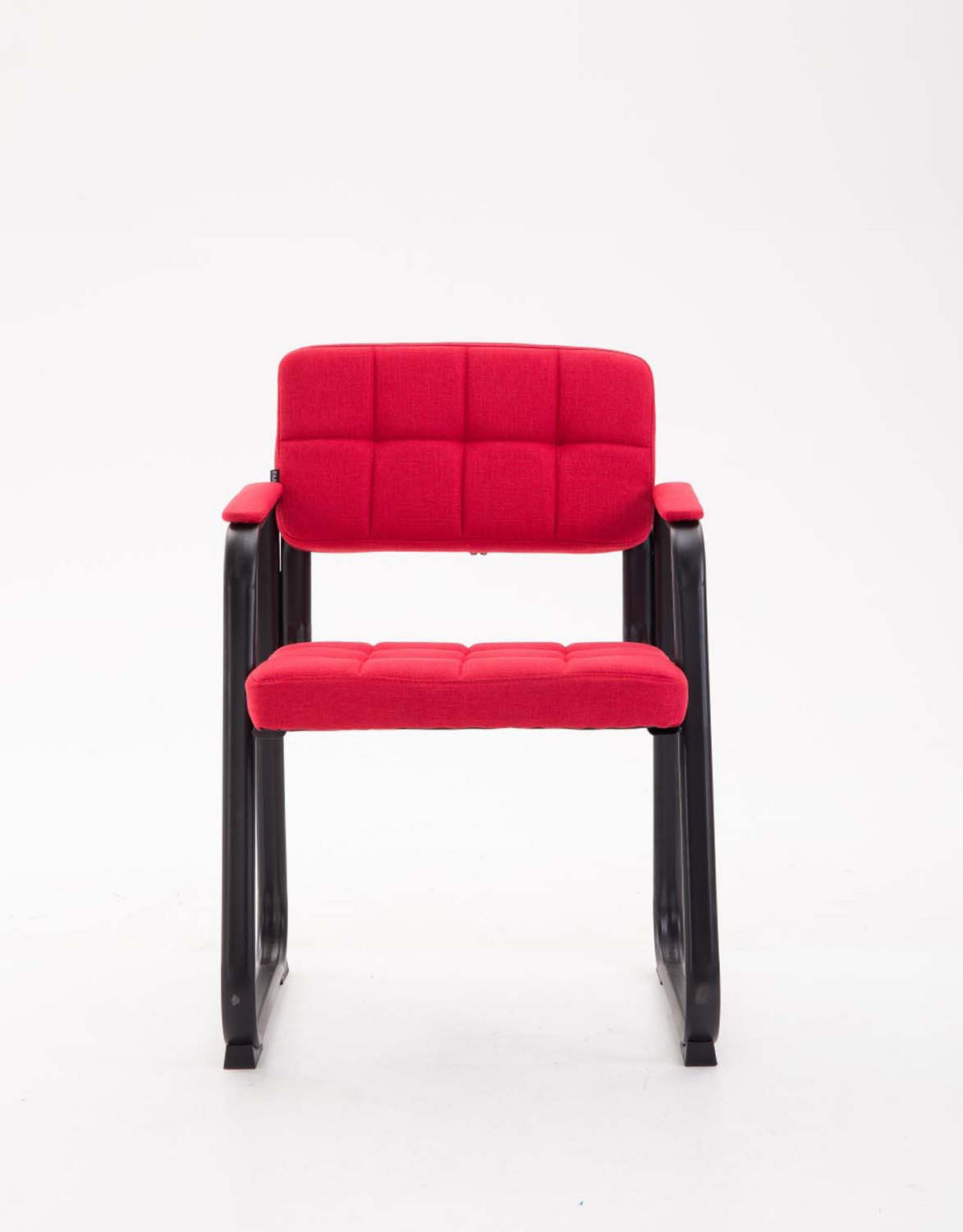 ARMLEHNENSTUHL Stoff rot - Rot, Textil/Metall (59/84/58cm) - CLP