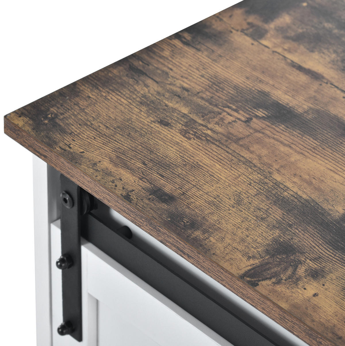 TV-ELEMENT mit Schiebetüren 150 x 40 x 60 cm Holzwerkstoff Braun/Weiß - Weiß, Holzwerkstoff (40/60/150cm) - Beauniv